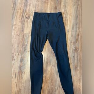 High Waist Ankle Leggings with Side Pockets